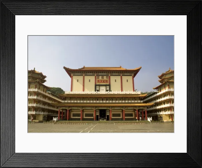 Framed Print : Yuanheng Buddhist temple, Kaohsiung, Taiwan, Asia