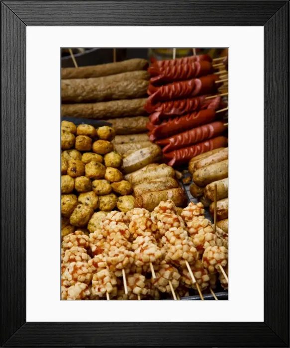 Framed Print : Street food for sale, Bangkok, Thailand, Southeast Asia, Asia Framed Print : Street food for sale, Bangkok, Thailand, Southeast Asia, Asia