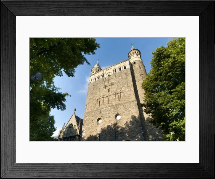 Framed Print : Onze Lieve Vrouwebasiliek basilica, Mstricht, Limburg, The Netherlands, Europe