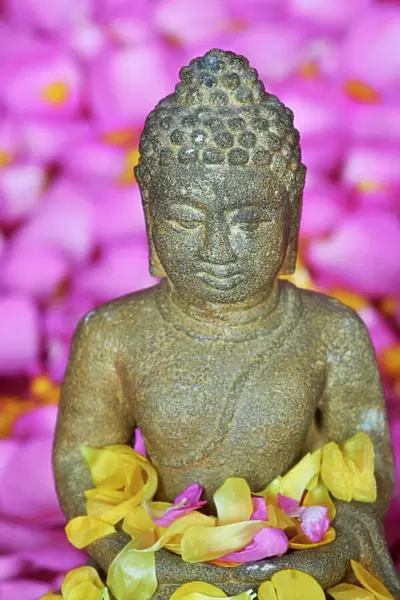 Detail of statue of Buddha, Bangkok, Thailand, Southeast Asia, Asia