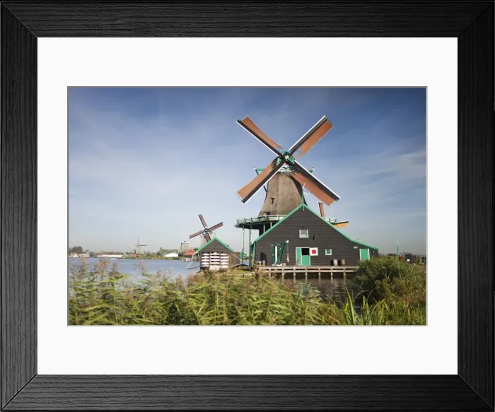 Framed Print : Windmills at Zaanse Schans, Zaandam, Noord Holland, Holland, Europe Framed Print : Windmills at Zaanse Schans, Zaandam, Noord Holland, Holland, Europe