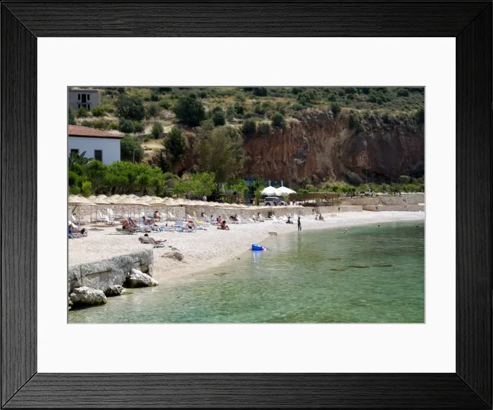 Framed Print : Kalkan public beach, Kalkan, a popular tourist resort, Antalya Province Framed Print : Kalkan public beach, Kalkan, a popular tourist resort, Antalya Province