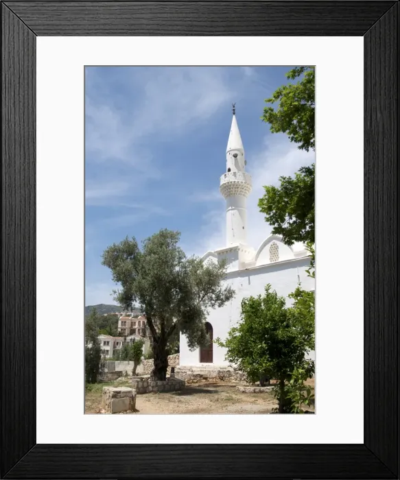 Framed Print : Mosque, Kalkan, a popular tourist resort, Antalya Province, Anatolia, Turkey Framed Print : Mosque, Kalkan, a popular tourist resort, Antalya Province, Anatolia, Turkey