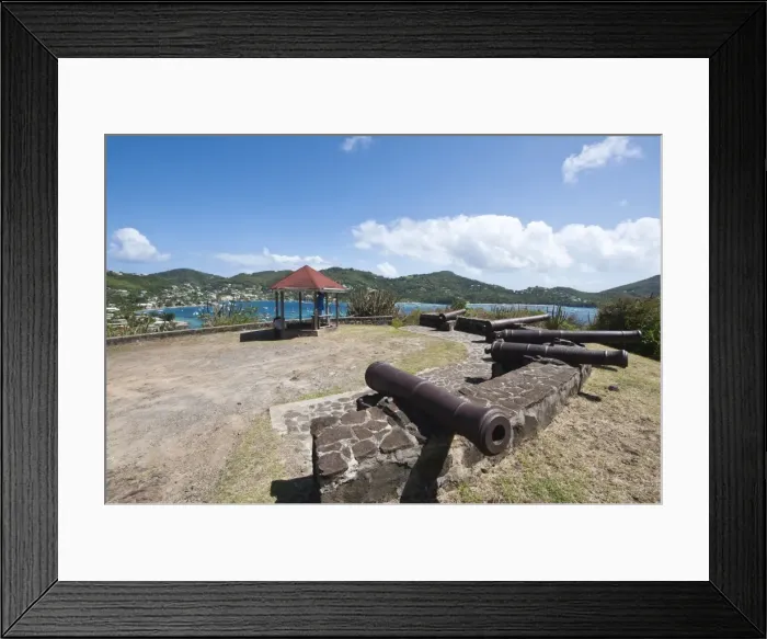 Framed Print : Fort Hamilton, Port Elizabeth, Bequia, St. Vincent and The Grenadines, Windward Islands