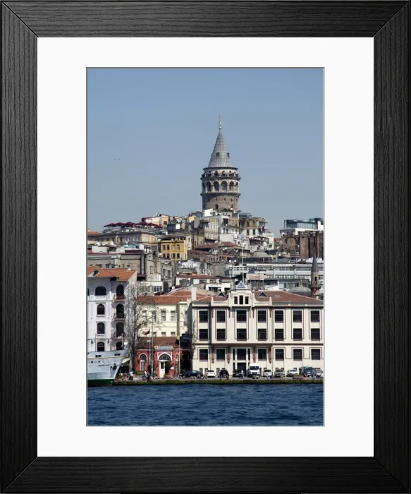 Framed Print : Galata Tower in background, The Bosporus, Istanbul, Turkey, Europe Framed Print : Galata Tower in background, The Bosporus, Istanbul, Turkey, Europe