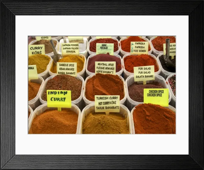 Framed Print : Spices on stall in the market in Kalkan, Anatolia, Turkey, Asia Minor, Eurasia Framed Print : Spices on stall in the market in Kalkan, Anatolia, Turkey, Asia Minor, Eurasia
