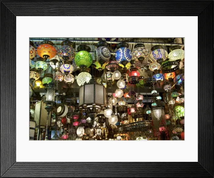 Framed Print : Lamps, Grand Bazaar, Istanbul, Turkey, Europe Framed Print : Lamps, Grand Bazaar, Istanbul, Turkey, Europe