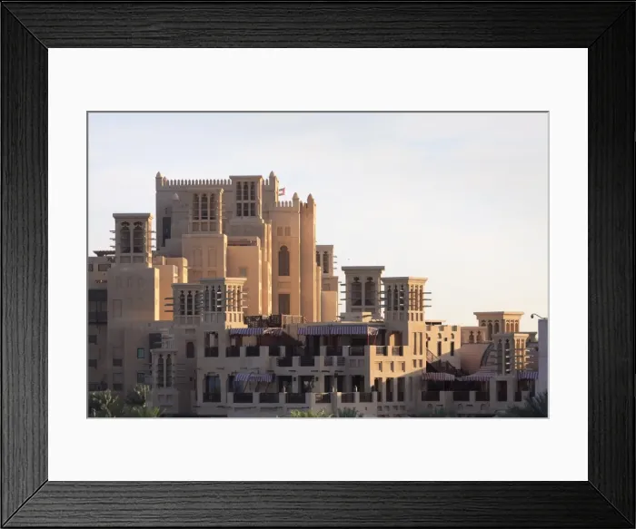 Framed Print : Arabesque architecture of the Madinat Jumeirah Hotel, Jumeirah Beach, Dubai Framed Print : Arabesque architecture of the Madinat Jumeirah Hotel, Jumeirah Beach, Dubai
