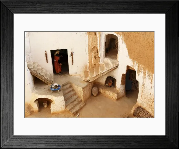 Framed Print : Berber underground dwellings, Matmata, Tunisia, North Africa, Africa Framed Print : Berber underground dwellings, Matmata, Tunisia, North Africa, Africa
