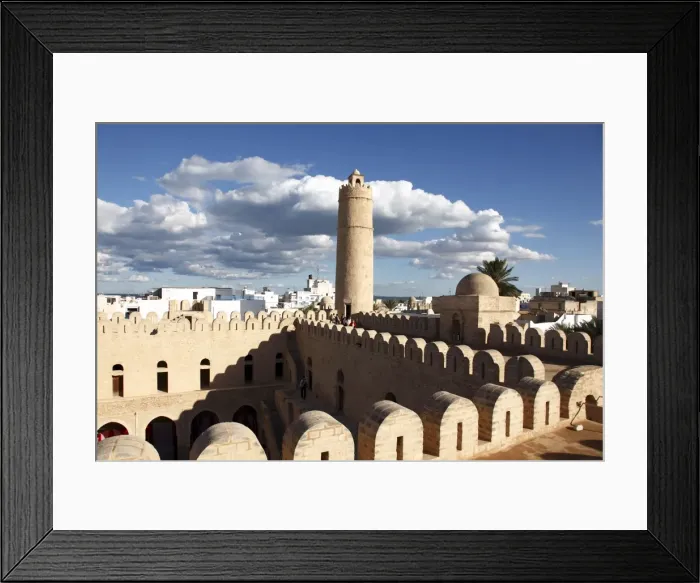 Framed Print : Ribat, monastic fortress viewed from the roof, Medina, Sousse, Tunisia Framed Print : Ribat, monastic fortress viewed from the roof, Medina, Sousse, Tunisia