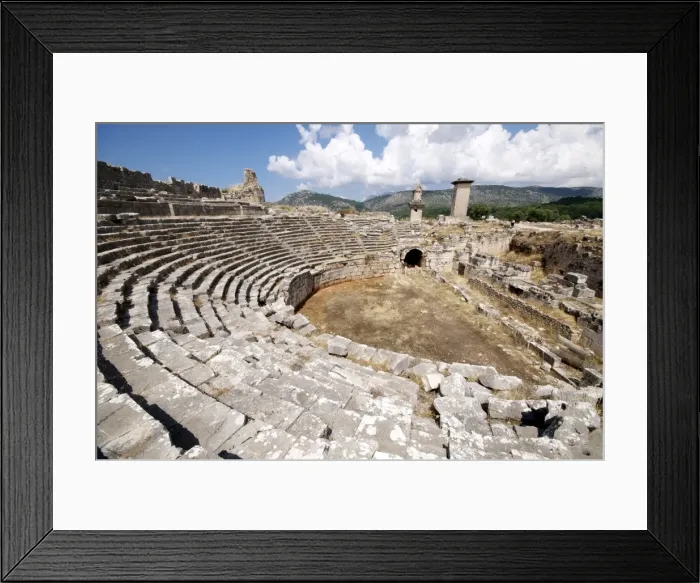 Framed Print : The amphitheatre at the Lycian site of Xanthos, UNESCO World Heritage Site Framed Print : The amphitheatre at the Lycian site of Xanthos, UNESCO World Heritage Site