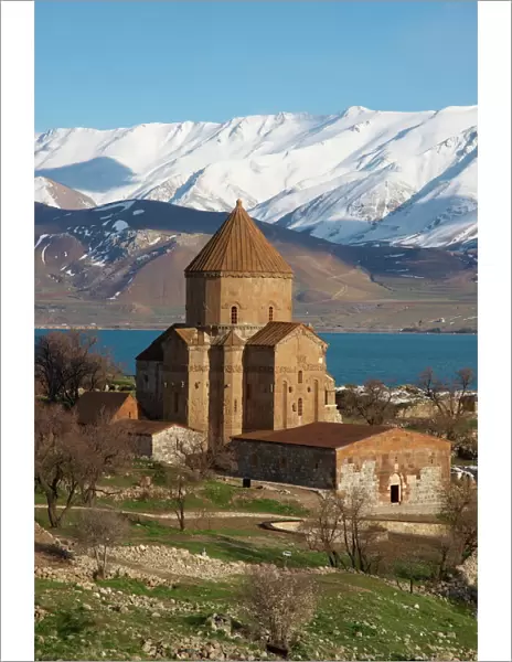 Armenian church, Akdamar island, Lake Van, Anatolia, Turkey, Eurasia