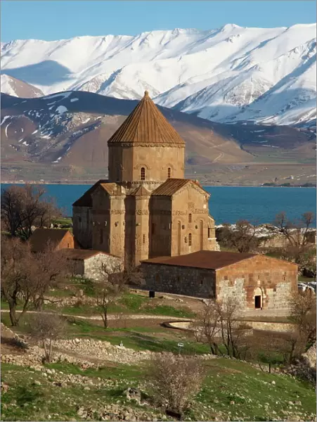 Armenian church, Akdamar island, Lake Van, Anatolia, Turkey, Eurasia