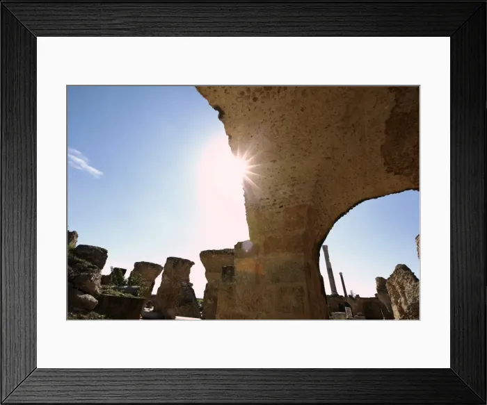 Framed Print : The Ruins at Antonine Baths at the archaeological site, Carthage, UNESCO World Heritage Site Framed Print : The Ruins at Antonine Baths at the archaeological site, Carthage, UNESCO World Heritage Site