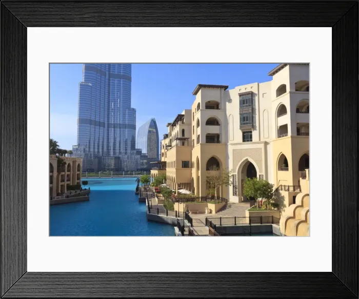 Framed Print : The Palace Hotel and Burj Khalifa, Downtown, Dubai, United Arab Emirates, Middle East Framed Print : The Palace Hotel and Burj Khalifa, Downtown, Dubai, United Arab Emirates, Middle East