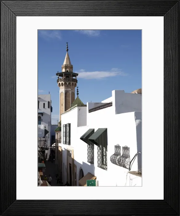 Framed Print : Minaret of the Hammouda Pasha Mosque (Hamouda Pacha al Mouradi), Medina Framed Print : Minaret of the Hammouda Pasha Mosque (Hamouda Pacha al Mouradi), Medina