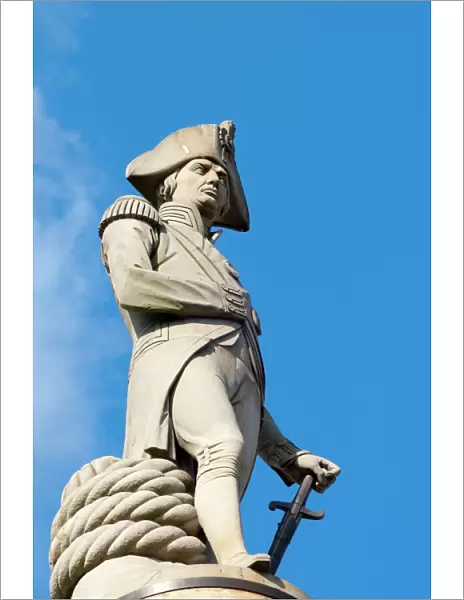 Lord Nelson, Nelsons Column, Trafalgar Square, London, England, United Kingdom