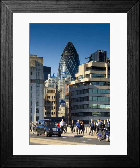 Framed Print : London Bridge commuters, City of London, London, England, United Kingdom, Euorpe Framed Print : London Bridge commuters, City of London, London, England, United Kingdom, Euorpe