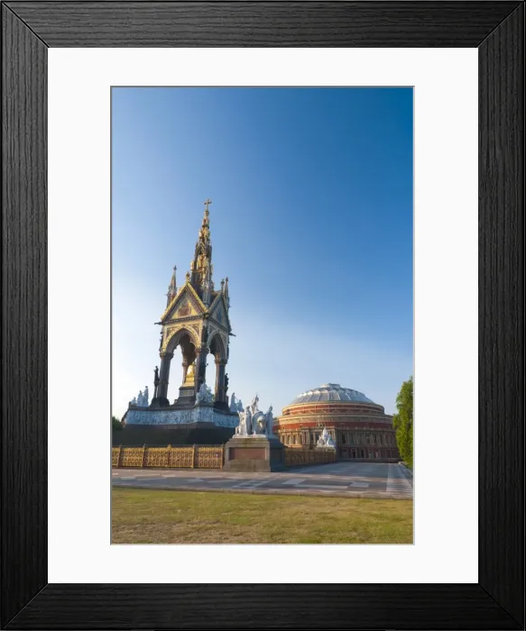 Framed Print : Royal Albert Hall and Albert Memorial, Kensington, London, England, United Kingdom Framed Print : Royal Albert Hall and Albert Memorial, Kensington, London, England, United Kingdom