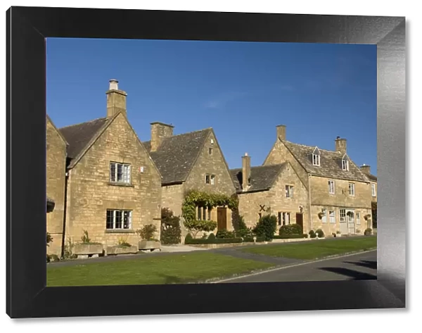 Typical Cotswolds houses, Stanton, Gloucestershire, England, United Kingdom, Europe