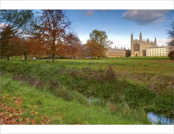 The Backs, Kings College Chapel, Cambridge, Cambridgeshire, England