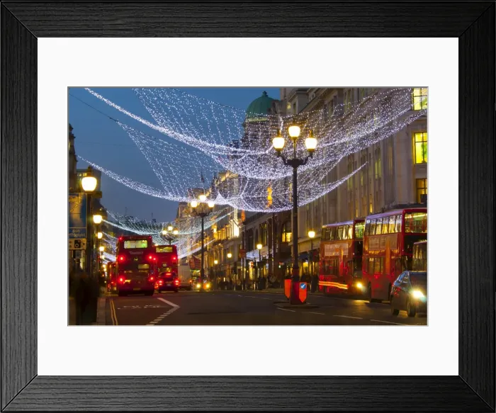 Framed Print : Christmas lights, Regents Street, London, England, United Kingdom, Europe Framed Print : Christmas lights, Regents Street, London, England, United Kingdom, Europe