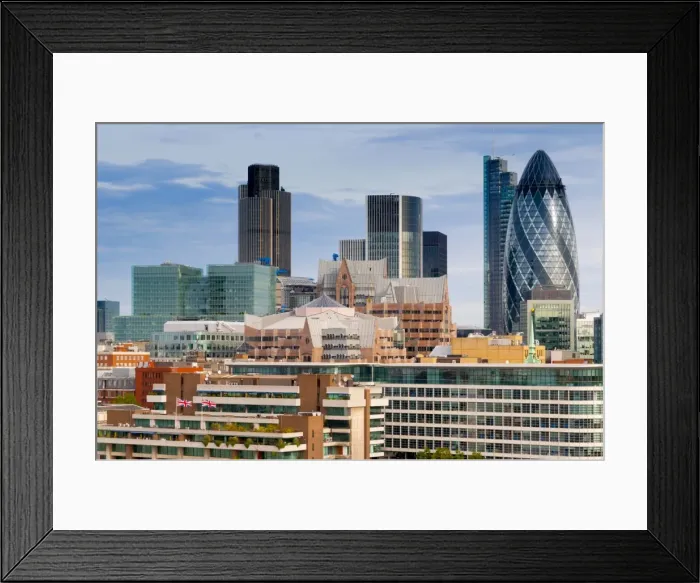 Framed Print : The City of London from City Hall, London, England, United Kingdom, Europe