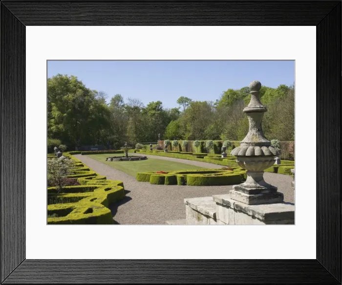 Framed Print : The Fountain Parterre, Delaval Hall, Seaton Delaval, Northumbria, England Framed Print : The Fountain Parterre, Delaval Hall, Seaton Delaval, Northumbria, England