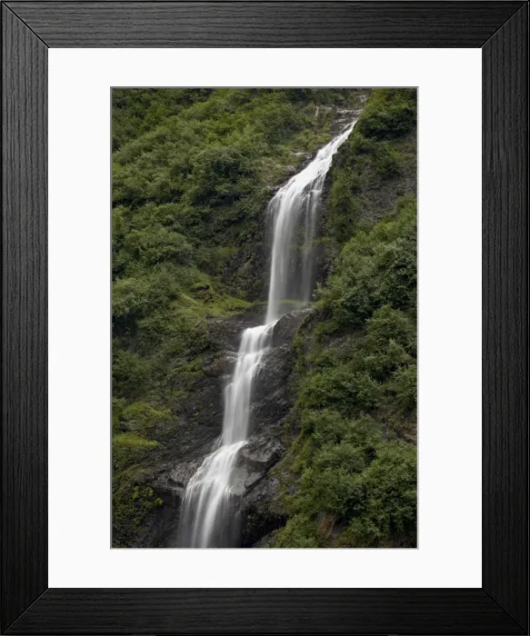 Framed Print : Horsetail Falls, Valdez, Alaska, United States of America, North America Framed Print : Horsetail Falls, Valdez, Alaska, United States of America, North America