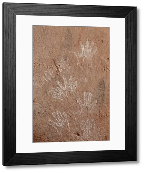 Framed Print : Hand pictographs, Honanki Heritage Site, Coconino National Forest, Arizona Framed Print : Hand pictographs, Honanki Heritage Site, Coconino National Forest, Arizona