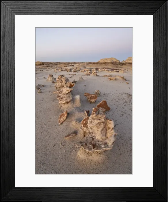 Framed Print : The Egg Factory at dusk, Bisti Wilderness, New Mexico, United States of America Framed Print : The Egg Factory at dusk, Bisti Wilderness, New Mexico, United States of America