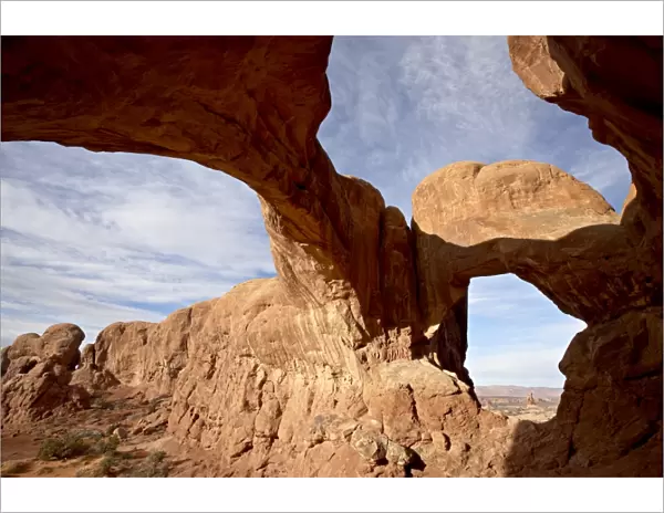 Double Arch, Arches National Park, Utah, United States of America, North America