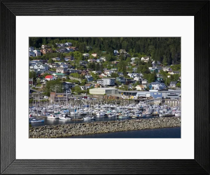 Framed Print : West End District, Ketchikan, Southeast Alaska, United States of America, North America Framed Print : West End District, Ketchikan, Southeast Alaska, United States of America, North America
