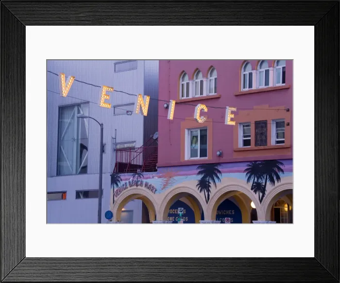 Framed Print : Downtown Venice Beach, Los Angeles, California, United States of America, North America Framed Print : Downtown Venice Beach, Los Angeles, California, United States of America, North America
