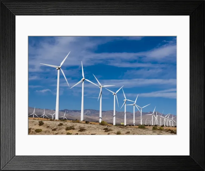 Framed Print : Wind Farm, Palm Springs, California, United States of America, North America Framed Print : Wind Farm, Palm Springs, California, United States of America, North America