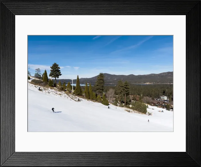 Framed Print : Ski Resort, Big Bear Lake, California, United States of America, North America Framed Print : Ski Resort, Big Bear Lake, California, United States of America, North America