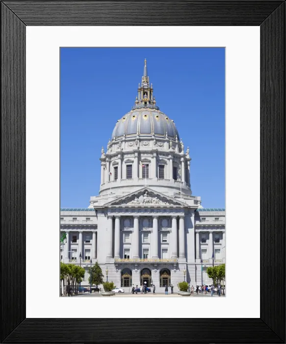 Framed Print : City Hall and Civic Centre, built in 1915 in the French Baroque style by architects Brown
