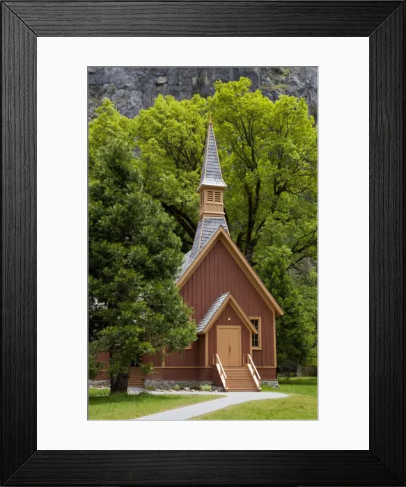 Framed Print : Historic Interdenominational Chapel (Yosemite Community church), Yosemite Valley Framed Print : Historic Interdenominational Chapel (Yosemite Community church), Yosemite Valley