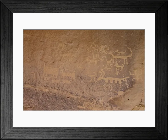 Framed Print : Petroglyphs near Una Vida, Chaco Culture National Historic Park, UNESCO World Heritage Site Framed Print : Petroglyphs near Una Vida, Chaco Culture National Historic Park, UNESCO World Heritage Site