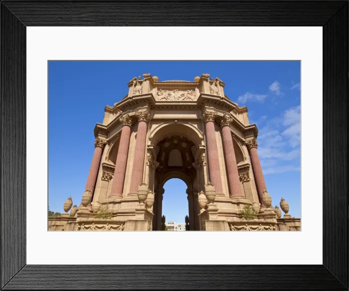 Framed Print : Palace of Fine Arts, built by Bernard Maybeck as a ruin in 1915 for the Expo Framed Print : Palace of Fine Arts, built by Bernard Maybeck as a ruin in 1915 for the Expo