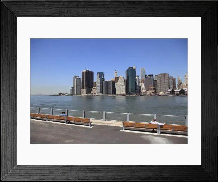 Framed Print : Recently opened Pier 1, part of Brooklyn Bridge Park, Brooklyn, New York City Framed Print : Recently opened Pier 1, part of Brooklyn Bridge Park, Brooklyn, New York City
