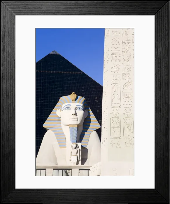 Framed Print : Sphinx and obelisk outside the Luxor Casino, Las Vegas, Nevada, United States of America Framed Print : Sphinx and obelisk outside the Luxor Casino, Las Vegas, Nevada, United States of America