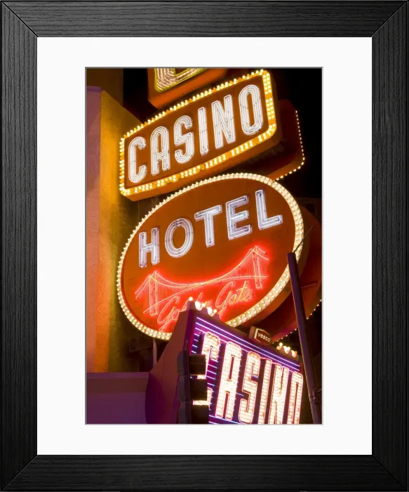 Framed Print : Neon signs on Fremont Street, Las Vegas, Nevada, United States of America, North America Framed Print : Neon signs on Fremont Street, Las Vegas, Nevada, United States of America, North America