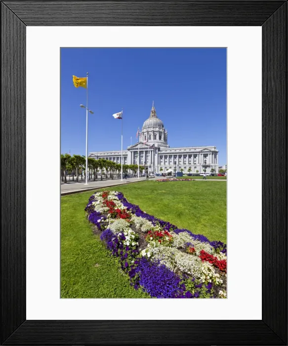 Framed Print : City Hall and Civic Centre, built in 1915 in the French Baroque style by architects Brown Framed Print : City Hall and Civic Centre, built in 1915 in the French Baroque style by architects Brown