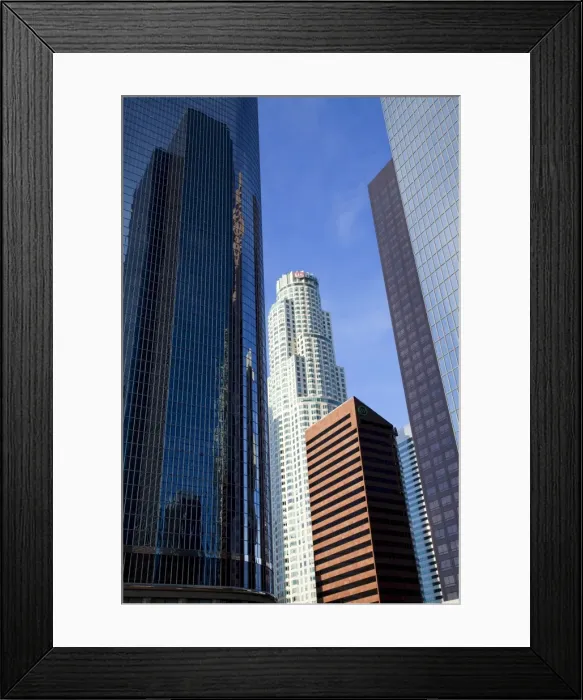 Framed Print : Downtown skyscrapers in Los Angeles, California, United States of America, North America Framed Print : Downtown skyscrapers in Los Angeles, California, United States of America, North America