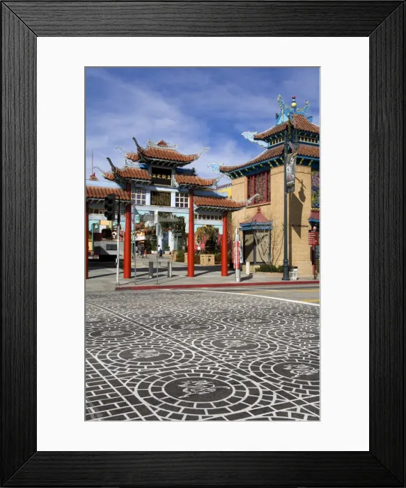 Framed Print : Central Plaza East Gate in Chinatown, Los Angeles, California, United States of America Framed Print : Central Plaza East Gate in Chinatown, Los Angeles, California, United States of America