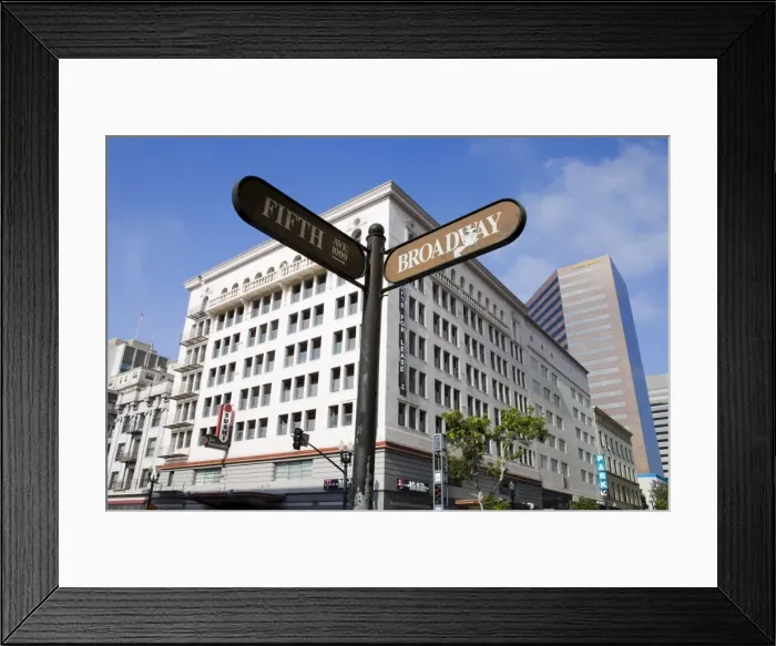 Framed Print : Fifth Avenue in the Gaslamp Quarter, San Diego, California, United States of America Framed Print : Fifth Avenue in the Gaslamp Quarter, San Diego, California, United States of America