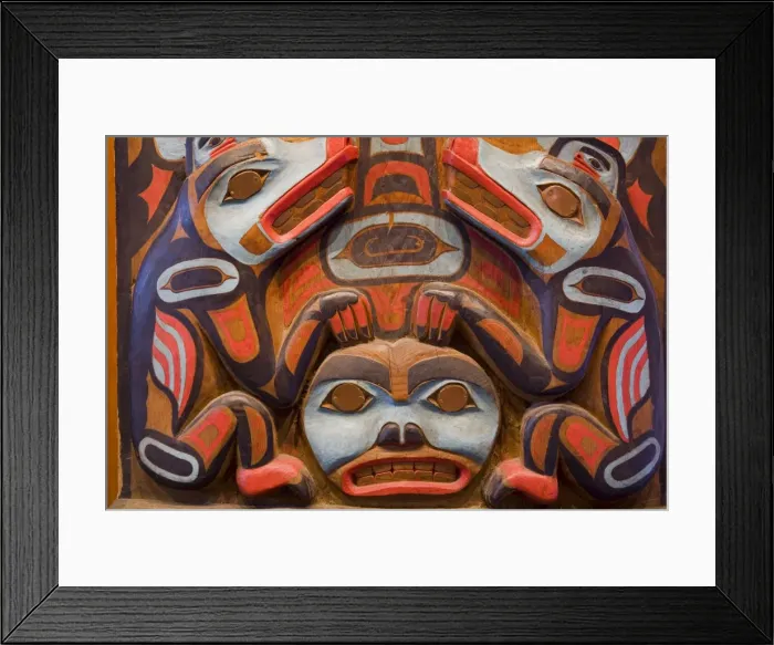 Framed Print : Tlingit Housepost in Sitka National Historical Park, Sitka, Baranof Island Framed Print : Tlingit Housepost in Sitka National Historical Park, Sitka, Baranof Island