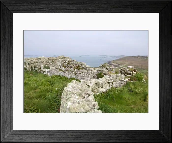 Framed Print : Stone walls, Samson, Isles of Scilly, United Kingdom, Europe Framed Print : Stone walls, Samson, Isles of Scilly, United Kingdom, Europe