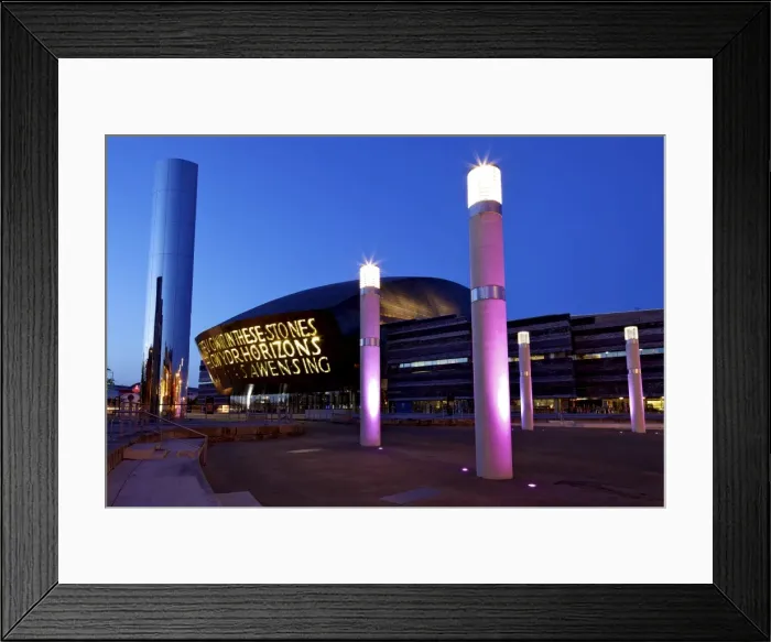 Framed Print : Wales Millennium Centre, Bute Place, Cardiff Bay, Cardiff, South Glamorgan Framed Print : Wales Millennium Centre, Bute Place, Cardiff Bay, Cardiff, South Glamorgan